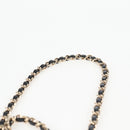 CHANEL Matelasse Chain Pouch Shoulder Bag Lamb Skin Black Gold CC Auth 125435SAM-14