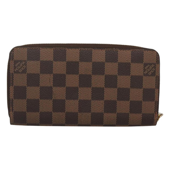 LOUIS VUITTON Damier Evasion Zippy Wallet Long Wallet N61240 LV Auth 125449