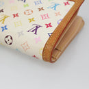 LOUIS VUITTON Multicolor Portefeuille Viennois Wallet White M92987 Auth 125462-15