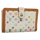 LOUIS VUITTON Multicolor Portefeuille Viennois Wallet White M92987 Auth 125462-1