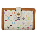 LOUIS VUITTON Multicolor Portefeuille Viennois Wallet White M92987 Auth 125462-13