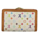 LOUIS VUITTON Multicolor Portefeuille Viennois Wallet White M92987 Auth 125462-2