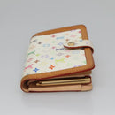 LOUIS VUITTON Multicolor Portefeuille Viennois Wallet White M92987 Auth 125462-3