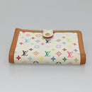 LOUIS VUITTON Multicolor Portefeuille Viennois Wallet White M92987 Auth 125462-6