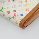 LOUIS VUITTON Multicolor Portefeuille Viennois Wallet White M92987 Auth 125462-7