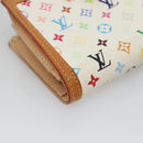 LOUIS VUITTON Multicolor Portefeuille Viennois Wallet White M92987 Auth 125462-14