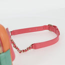 CHANEL Matelasse Chain Waist bag Leather Pink Gold CC Auth 125467SAM-10