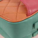 CHANEL Matelasse Chain Waist bag Leather Pink Gold CC Auth 125467SAM-15