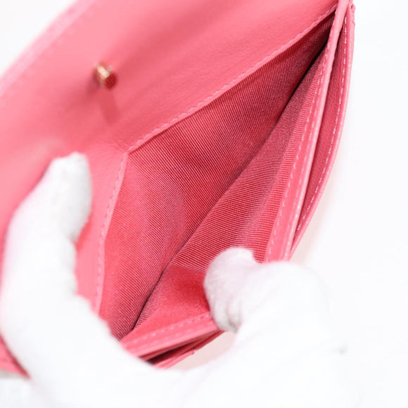 CHANEL Matelasse Chain Waist bag Leather Pink Gold CC Auth 125467SAM