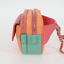 CHANEL Matelasse Chain Waist bag Leather Pink Gold CC Auth 125467SAM-5