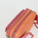 CHANEL Matelasse Chain Waist bag Leather Pink Gold CC Auth 125467SAM-6