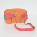 CHANEL Matelasse Chain Waist bag Leather Pink Gold CC Auth 125467SAM-7