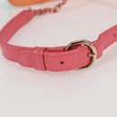 CHANEL Matelasse Chain Waist bag Leather Pink Gold CC Auth 125467SAM-9