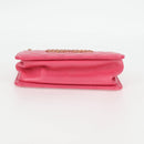 CHANEL Matelasse Chain Shoulder Bag Lamb Skin Pink Gold CC Auth 125468SAM-5