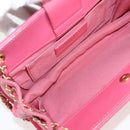 CHANEL Matelasse Chain Shoulder Bag Lamb Skin Pink Gold CC Auth 125468SAM-11