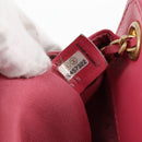 CHANEL Matelasse Chain Shoulder Bag Lamb Skin Pink Gold CC Auth 125468SAM-12