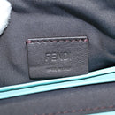 FENDI Zucca Canvas Chain Shoulder Bag Leather 2way Gold Green Auth 125471M-23