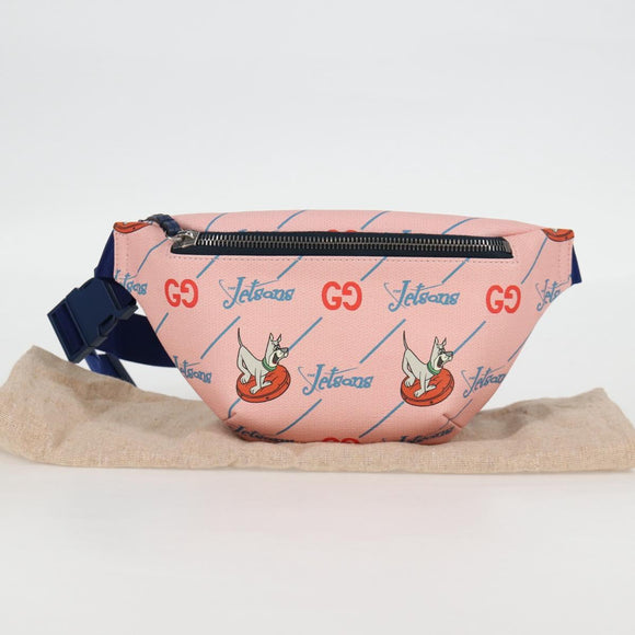 GUCCI THE Jetsons Children's Body Bag PVC Leather Pink 502095 Auth 125477M
