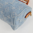 LOUIS VUITTON Monogram Denim Nano Speedy Hand Bag Blue M11212 LV Auth 125482SM-11