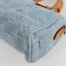 LOUIS VUITTON Monogram Denim Nano Speedy Hand Bag Blue M11212 LV Auth 125482SM-13
