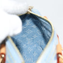 LOUIS VUITTON Monogram Denim Nano Speedy Hand Bag Blue M11212 LV Auth 125482SM-18