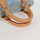 LOUIS VUITTON Monogram Denim Nano Speedy Hand Bag Blue M11212 LV Auth 125482SM-7