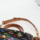 LOUIS VUITTON Monogram Multicolor Rita Tote Bag Black M40126 LV Auth 125485V-11