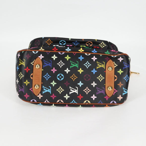 LOUIS VUITTON Monogram Multicolor Rita Tote Bag Black M40126 LV Auth 125485V