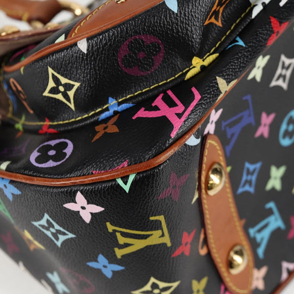 LOUIS VUITTON Monogram Multicolor Rita Tote Bag Black M40126 LV Auth 125485V