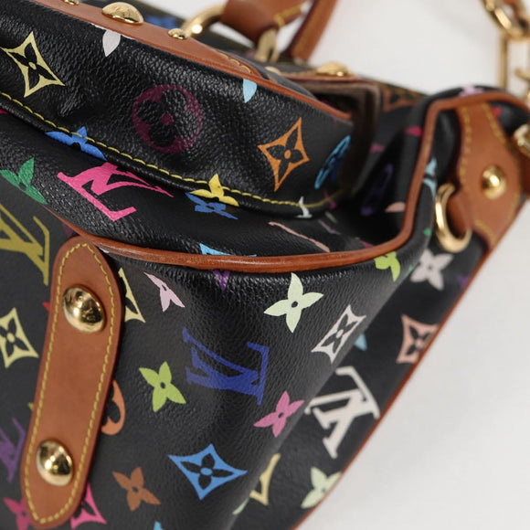 LOUIS VUITTON Monogram Multicolor Rita Tote Bag Black M40126 LV Auth 125485V