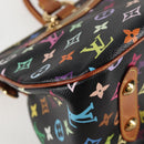 LOUIS VUITTON Monogram Multicolor Rita Tote Bag Black M40126 LV Auth 125485V-15