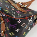 LOUIS VUITTON Monogram Multicolor Rita Tote Bag Black M40126 LV Auth 125485V-16