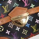 LOUIS VUITTON Monogram Multicolor Rita Tote Bag Black M40126 LV Auth 125485V-17