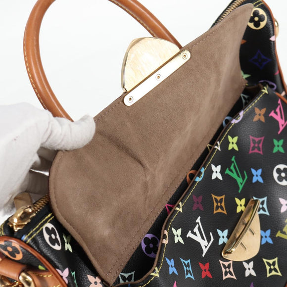 LOUIS VUITTON Monogram Multicolor Rita Tote Bag Black M40126 LV Auth 125485V