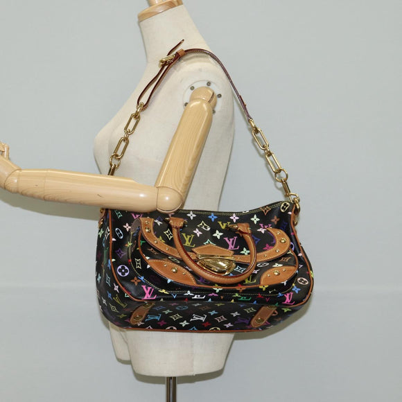 LOUIS VUITTON Monogram Multicolor Rita Tote Bag Black M40126 LV Auth 125485V