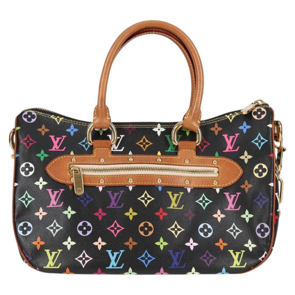 LOUIS VUITTON Monogram Multicolor Rita Tote Bag Black M40126 LV Auth 125485V