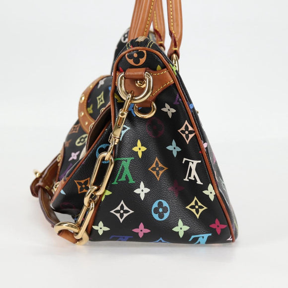 LOUIS VUITTON Monogram Multicolor Rita Tote Bag Black M40126 LV Auth 125485V