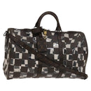LOUIS VUITTON Monogram chess Keepall Bandouliere 50 Boston M20864 LV Auth 125489-1