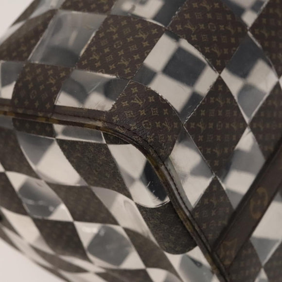 LOUIS VUITTON Monogram chess Keepall Bandouliere 50 Boston M20864 LV Auth 125489