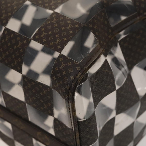 LOUIS VUITTON Monogram chess Keepall Bandouliere 50 Boston M20864 LV Auth 125489