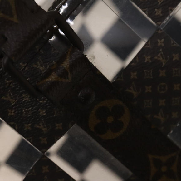 LOUIS VUITTON Monogram chess Keepall Bandouliere 50 Boston M20864 LV Auth 125489
