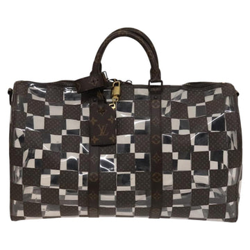 LOUIS VUITTON Monogram chess Keepall Bandouliere 50 Boston M20864 LV Auth 125489 - 0