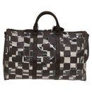 LOUIS VUITTON Monogram chess Keepall Bandouliere 50 Boston M20864 LV Auth 125489-3