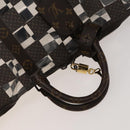 LOUIS VUITTON Monogram chess Keepall Bandouliere 50 Boston M20864 LV Auth 125489-7
