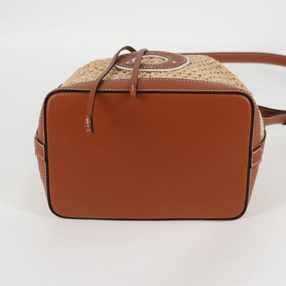 LOUIS VUITTON Noe BB Shoulder Bag Raffia Beige M24722 LV Auth 125491SM