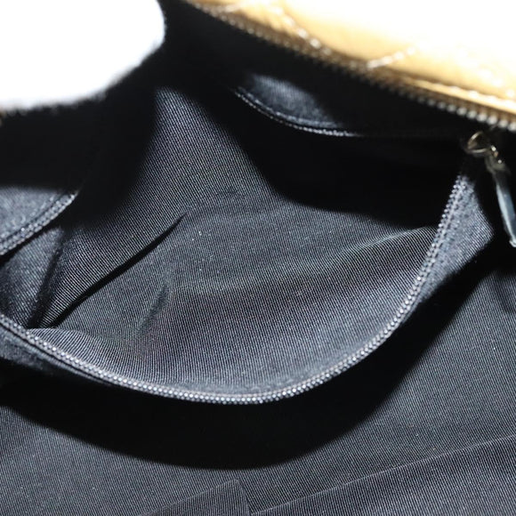 CHANEL Chain Shoulder Bag Enamel Beige CC Auth 125492