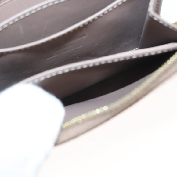 LOUIS VUITTON Vernis Zippy Coin Purse Coin Purse Beige Poodle M91762 Auth 125494