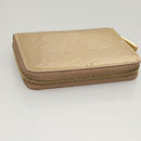 LOUIS VUITTON Vernis Zippy Coin Purse Coin Purse Beige Poodle M91762 Auth 125494-5