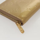 LOUIS VUITTON Vernis Zippy Coin Purse Coin Purse Beige Poodle M91762 Auth 125494-7