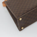 CELINE Macadam Canvas Hand Bag PVC Leather 2way Brown Gold Auth 125507-18